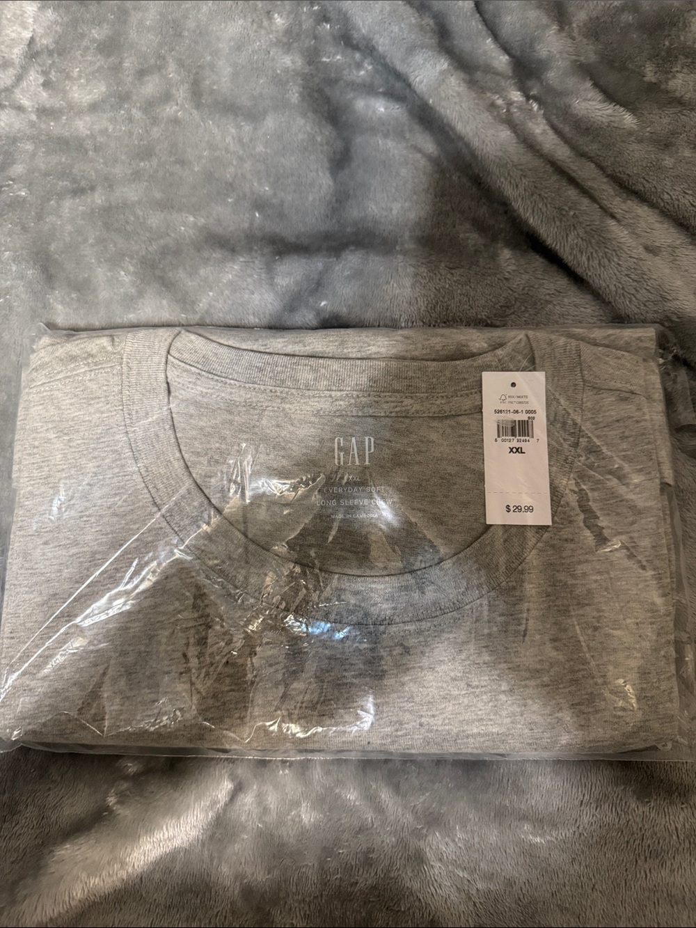 GAP Men's Short Sleeve Crewneck T-Shirt in Heather Gray